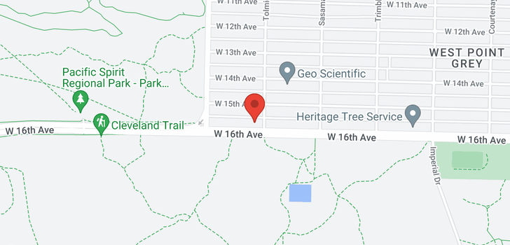 map of 4613 W 16TH AVENUE